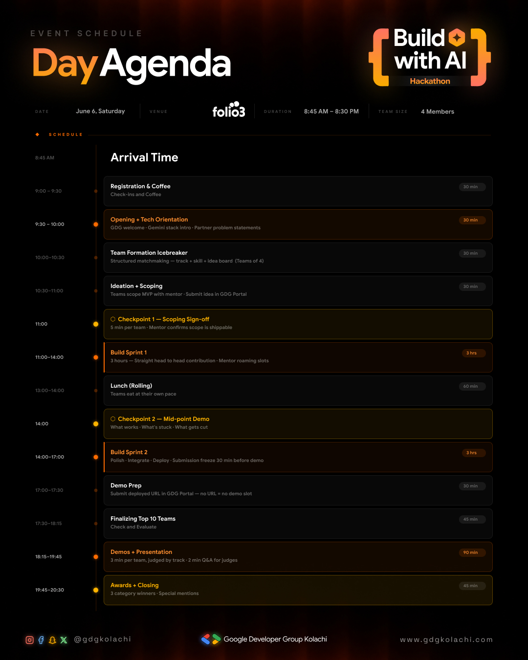 Event Schedule